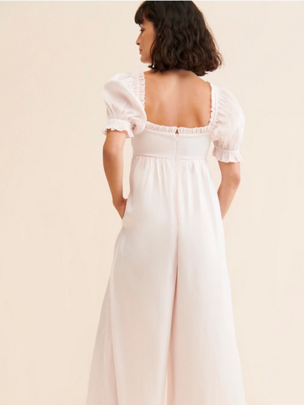 Selkie Seashell Wide Leg Jumpsuit Blush Pink Size S - Picture 2 of 16